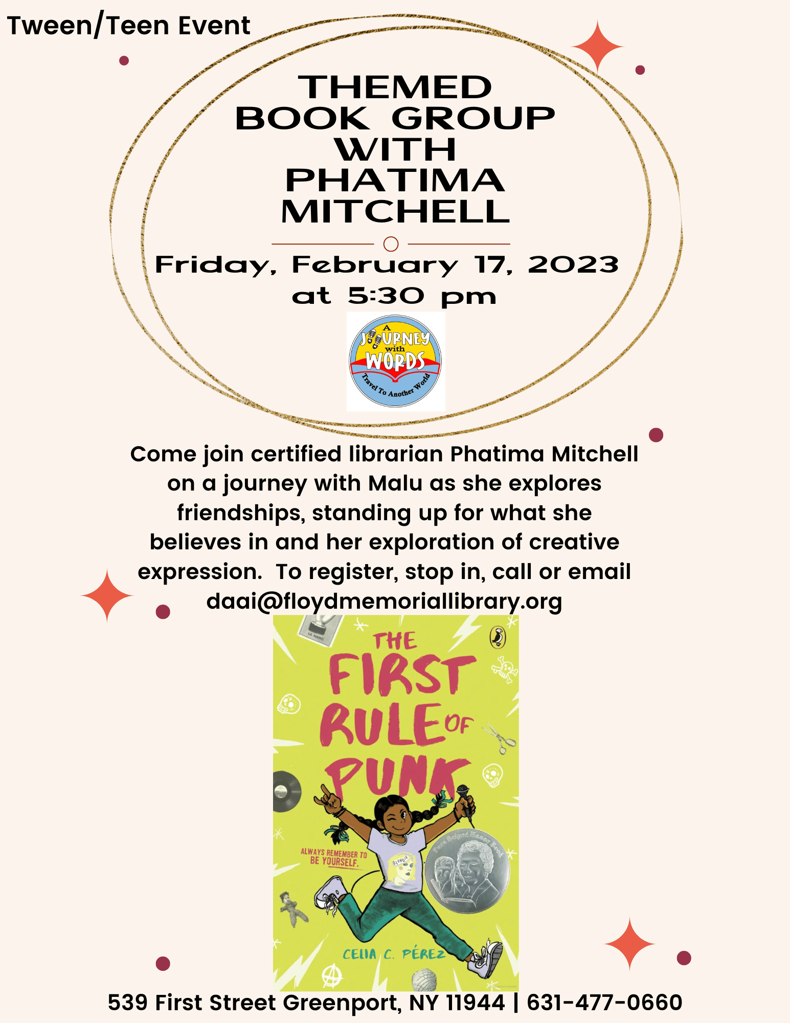 Themed Book Club with Phatima Mitchell February 2023